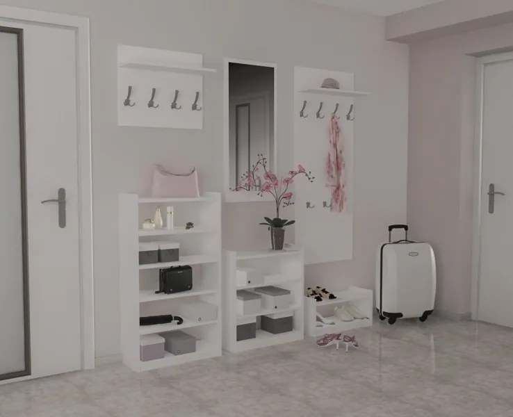 Policový regál Hook 6 polic Olše světlá