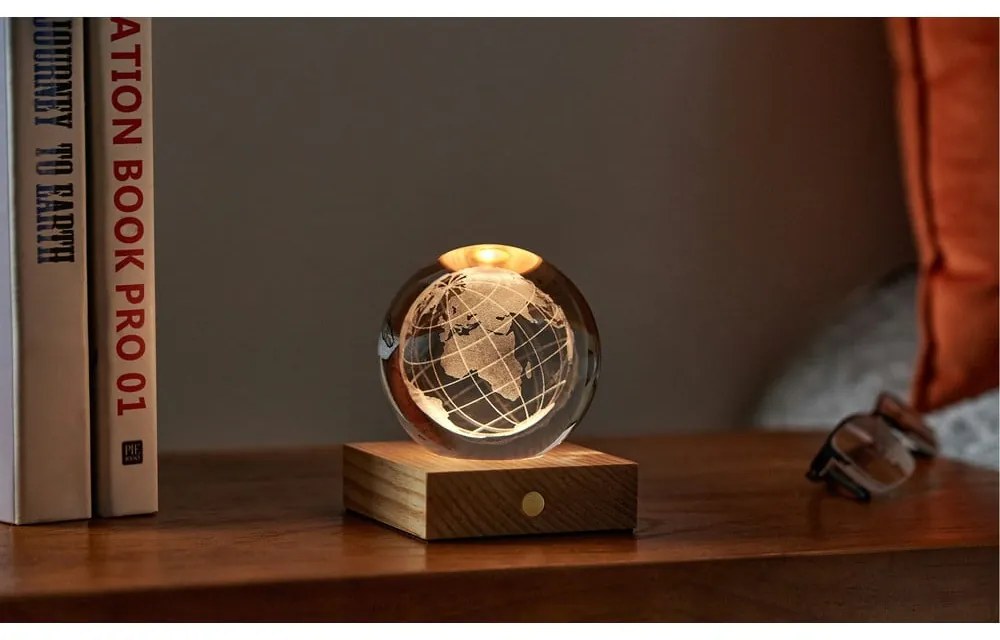 Tmavohnedá svetelná dekorácia na USB Amber – Gingko