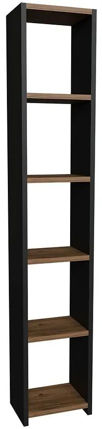Regál FD-6LCBBS-071 antracit/prírodné