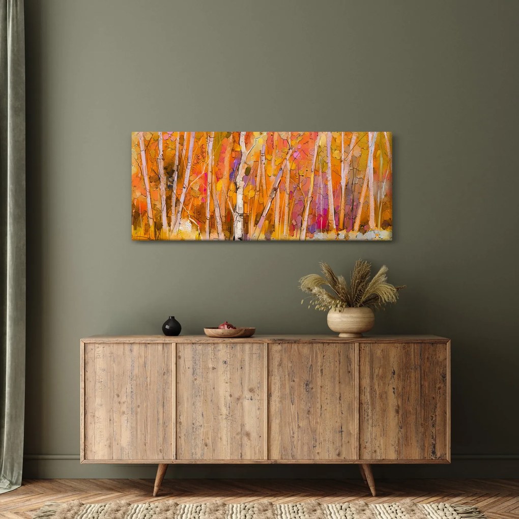 Obraz - Jesenný les (120x50 cm)