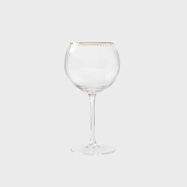 Pohár LYNN na stopke so zlatým okrajom 719721