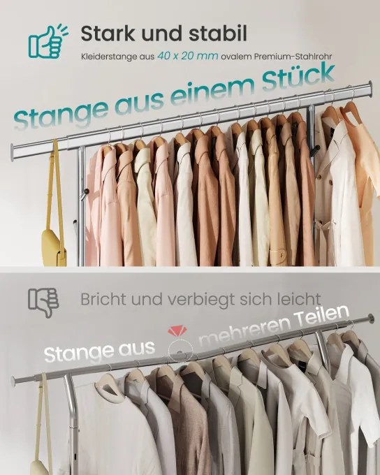 Vešiakový stojan na kolieskach HSR014E01