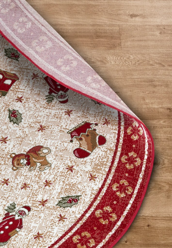 Villeroy & Boch Kusový koberec Toy's delight so strihaným vlasom 106217 Red, Multicolor kruh, 200x200 (priemer) kruh, červená, obývacia izba