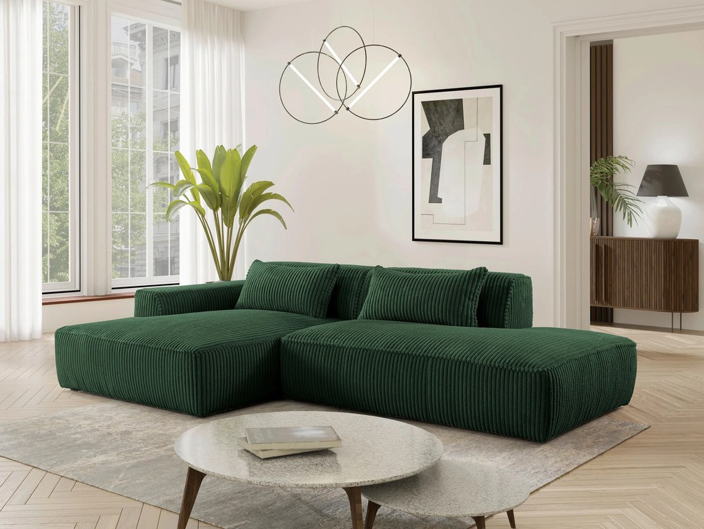 XXXLutz ROHOVÁ SEDAČKA, plast, textil, kompozitné drevo, tmavozelená MID.YOU - Sedačky - 000694009622