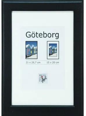 Fotorámik drevený, čierny Göteborg DIN A4