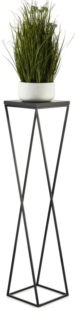 Kvetinový stojan LOFT I 100 cm čierny