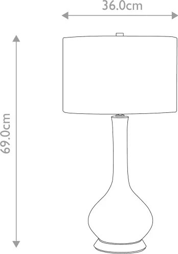 Elstead MILO-PN-TL-LORA - Stolná lampa MILO 1xE27/60W/230V biela/oranžová