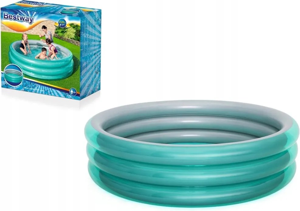 Detský Nafukovací Záhradný Rodinný Bazén 201 cm x 53 cm Bestway