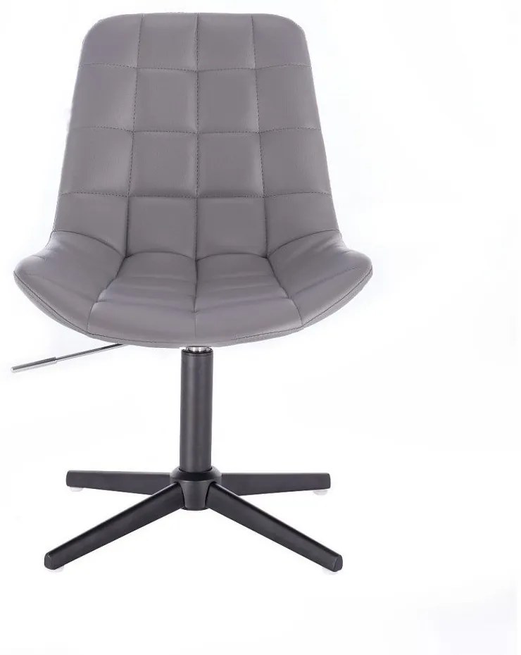 LuxuryForm DESIGN Stolička PARIS na čiernom kríži - šedá