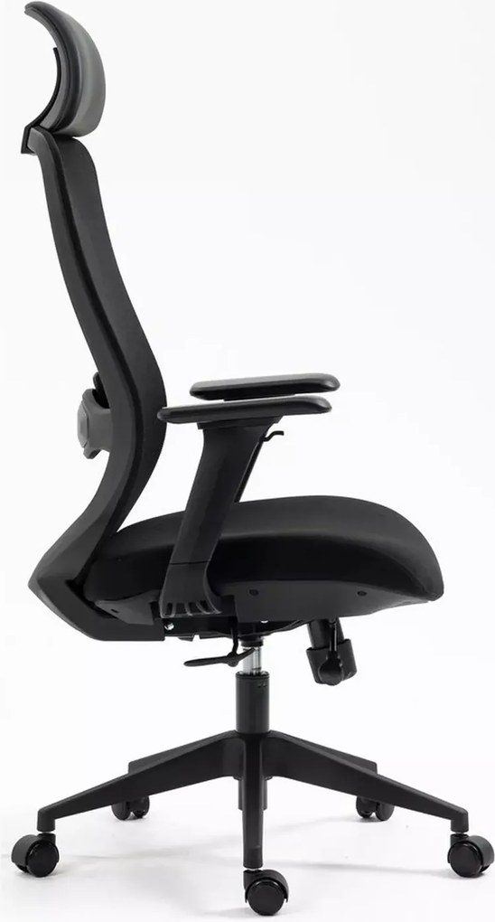 SI Otočná stolička Ergon čierna