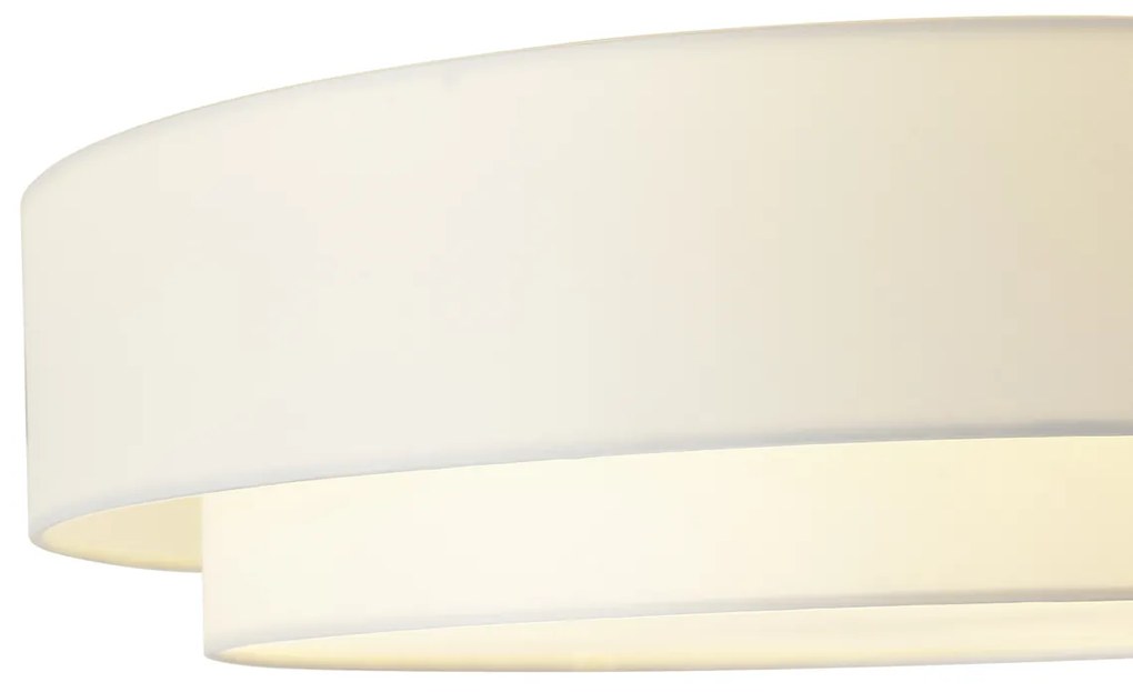 Moderné stropné svietidlo biele 50cm 3-svetelné - Drum Duo