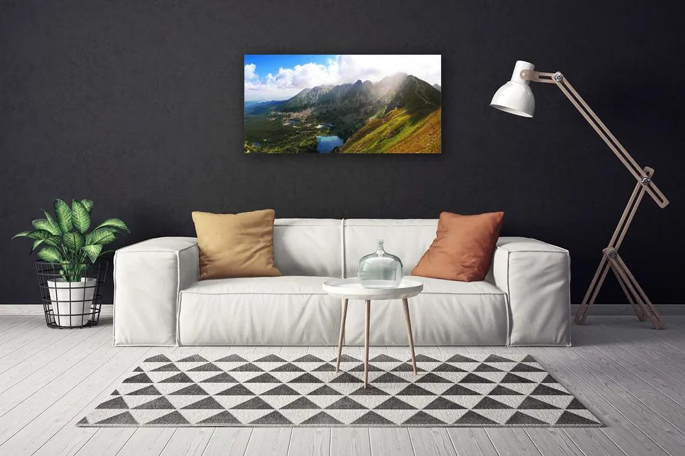 Obraz Canvas Hory lúka príroda 125x50 cm
