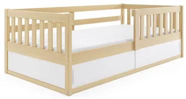 Detská posteľ SMART 80x160 cm Biela/čierna