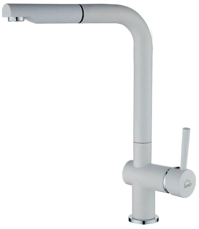 Laveo Luna, kuchynská batéria stojaca h-353, biela, LAV-BLZ_669D