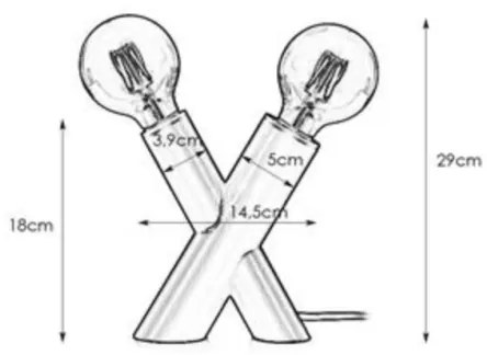 Markslöjd 108053 - Stolná lampa SIMUL 1xE27/40W + 1xE14/40W/230V zlatá
