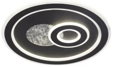 LED Stmievateľné stropné svietidlo LED/95W/230V čierna + diaľkové ovládanie