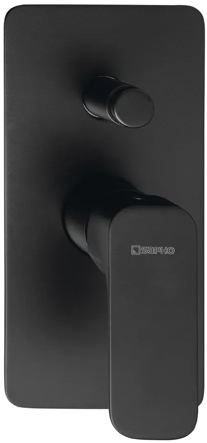 Sapho Sapho, SPY podomietková sprchová batéria, 2 výstupy, čierna matná, PY42/15