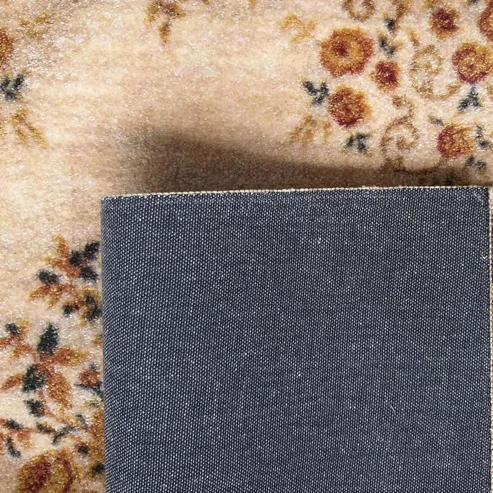 Hnedý vintage koberec s motívom kvetov Šírka: 200 cm | Dĺžka: 290 cm
