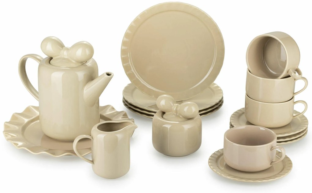 Čajový/kávový set Sofia Beige