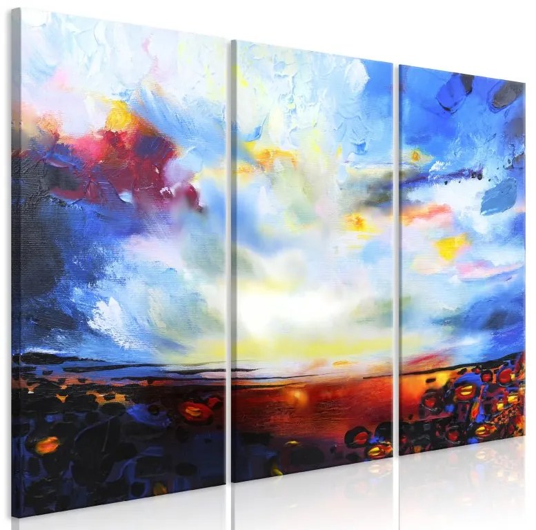 Artgeist Obraz - Colourful Sky (3 Parts) Veľkosť: 120x80, Verzia: Premium Print