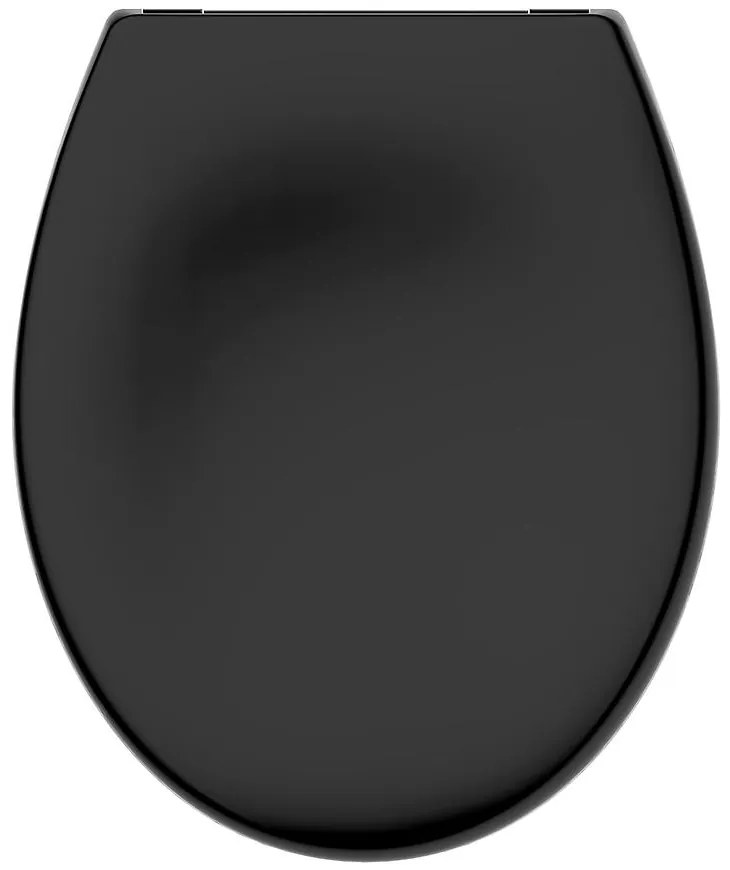 WC doska Amigo čierna voľne padajúca