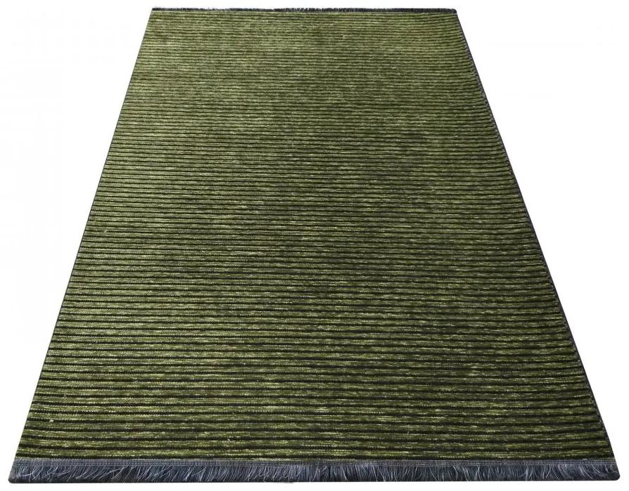 Čierno-zelený protišmykový koberec Diamond Šírka: 200 cm | Dĺžka: 290 cm