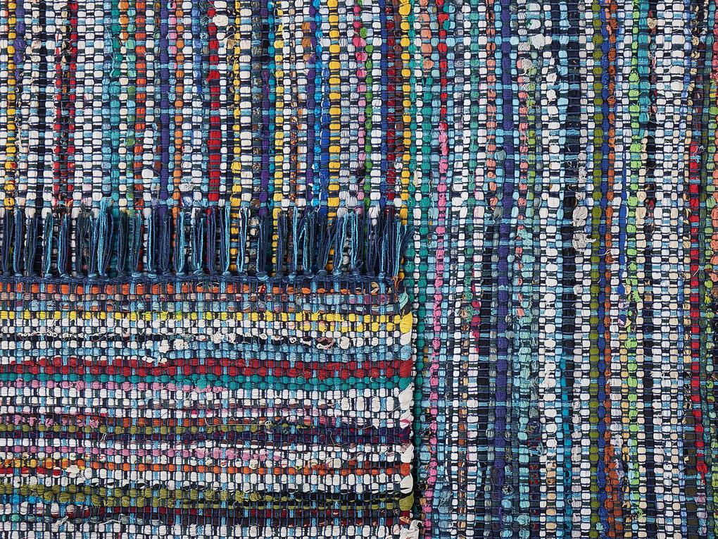 Bavlnený koberec 160 x 230 cm modrý BESNI Beliani