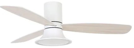Lucci Air 210661-LED Stmievateľný ventilátor FLUSSO 1xGX53/18W/230V drevo/biela + DO