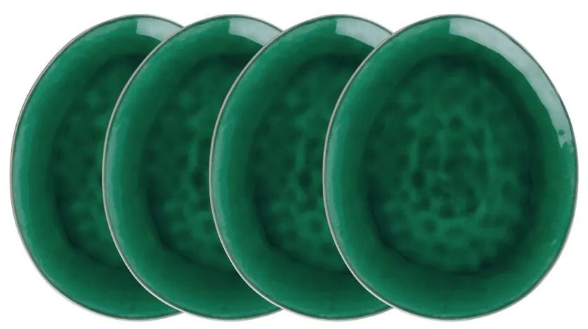 Butlers DE LA ROYA Sada tanierov 4 ks - tm. zelená