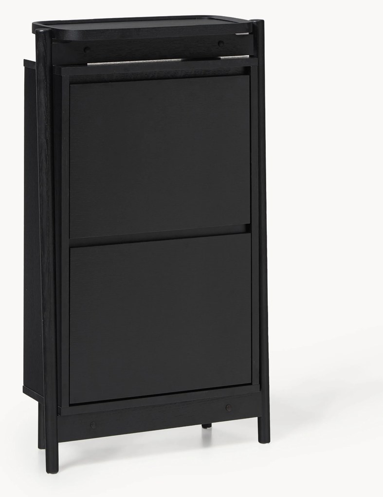 Drevená skrinka na topánky's výklopnými policami Libby