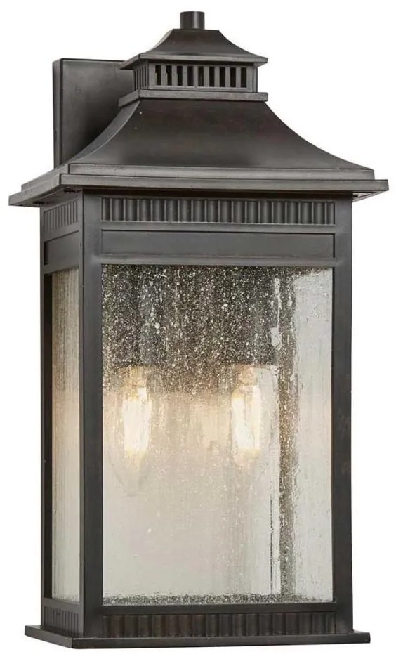 Quoizel QZ-LIVINGSTON2-M - Vonkajšie svietidlo LIVINGSTON 2xE14/40W/230V IP44