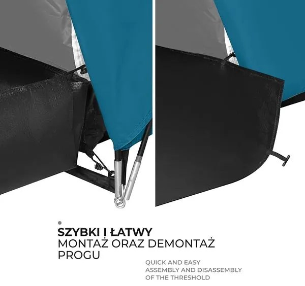 Rodinný stan NILS Camp NC6431 Highland IV modrý/svetlo sivý