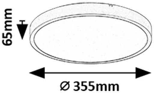 Rabalux 71437 - LED Kúpeľňové stropné svietidlo ALENZO LED/24W/230V IP44 čierna