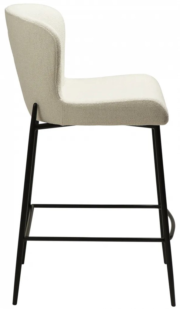 GLAM ČALÚNENÁ BAROVÁ STOLIČKA beige/black