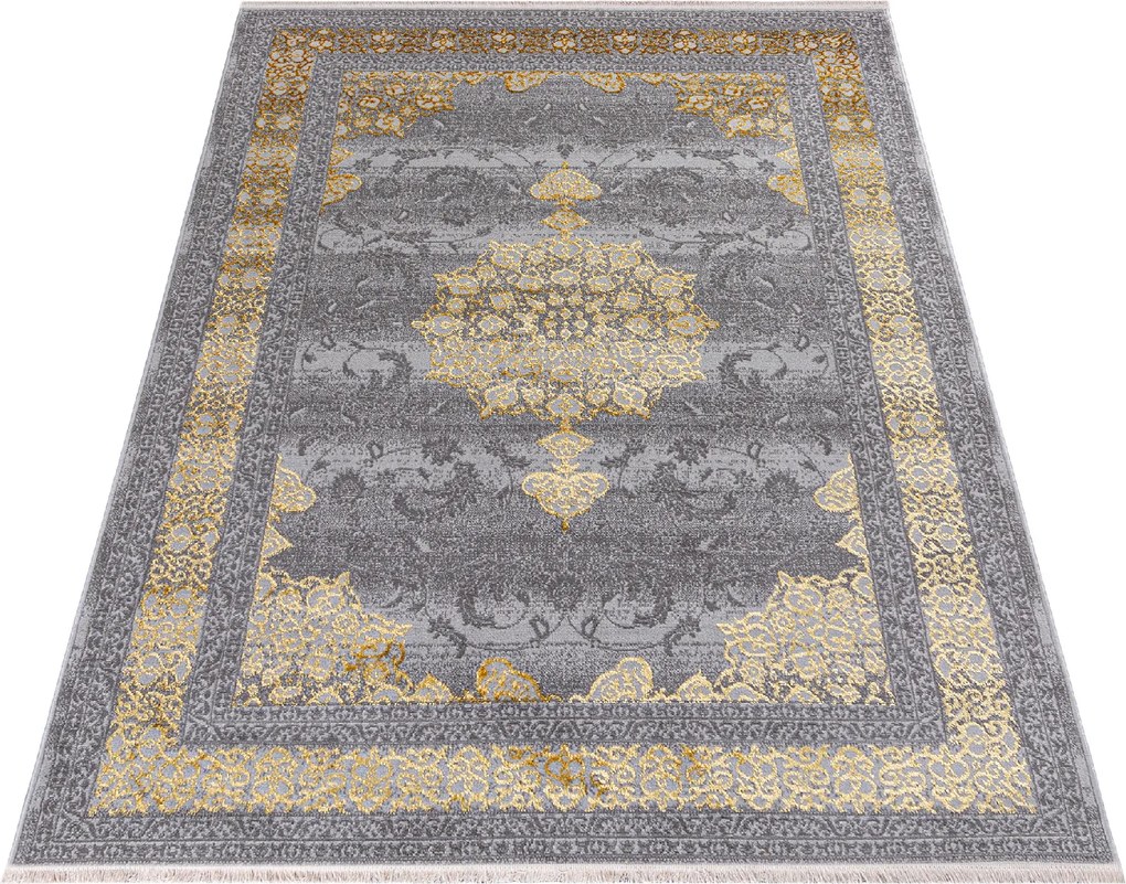 TA Koberec E062B P_GOLD COKME_AGRI PALERMO Rozmer: 80x200 cm