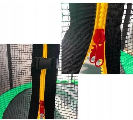 Sammer Kvalitná trampolína s vnútornou sieťkou v zelenej farbe 244 cm TRA4262