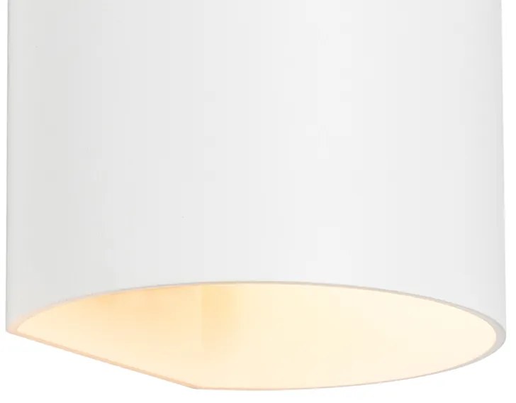 Moderná nástenná lampa biela - Sabbio