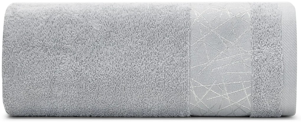 BAVLNENÝ UTERÁK NIKA SADA 6KS 50X90 CM STRIEBORNÁ