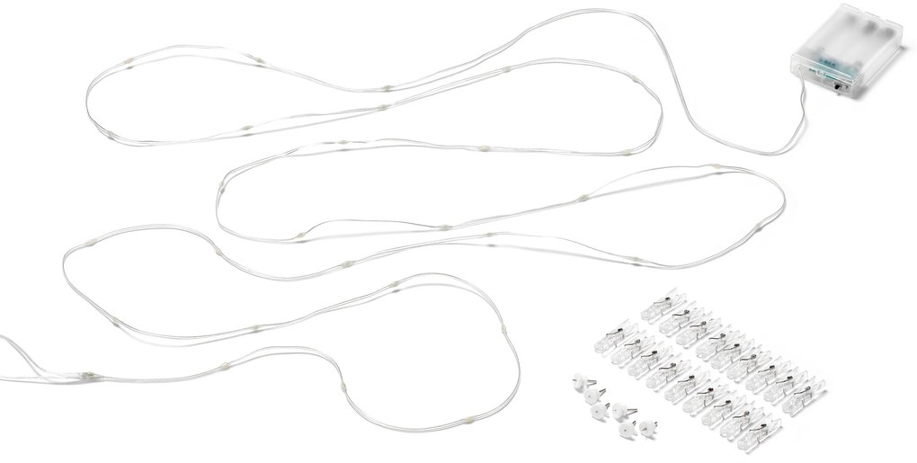 LED svetelná reťaz so svorkami