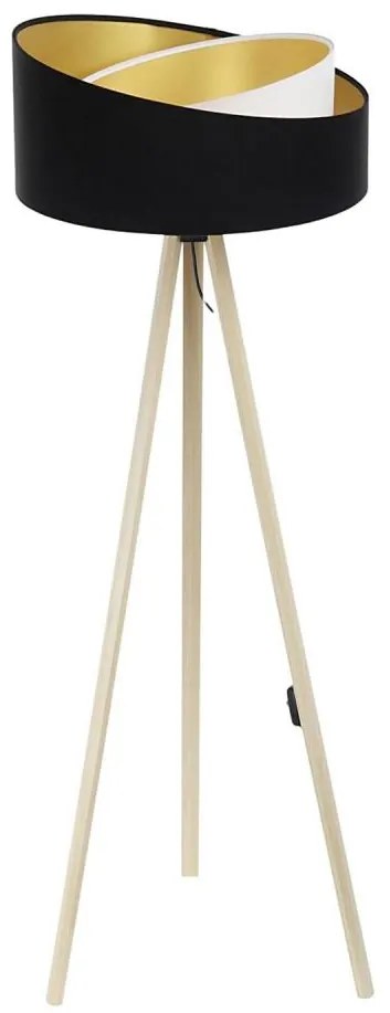 Stojacia lampa GALAXY 1xE27/60W/230V čierna/béžová