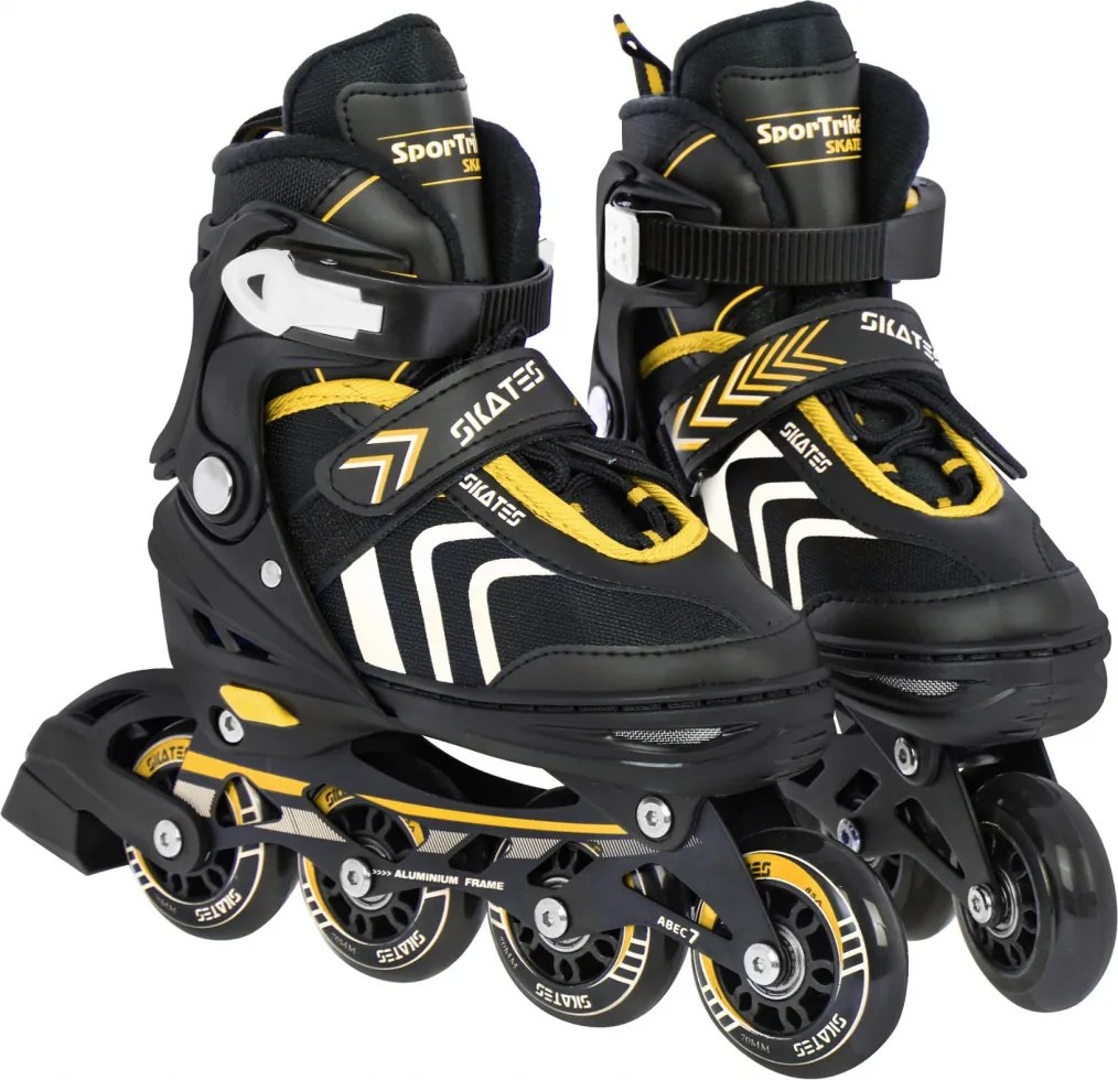 Ramiz Sada kolieskových korčúľ 4 v 1 Korčule pre deti Veľkosť 29-33 Žltá