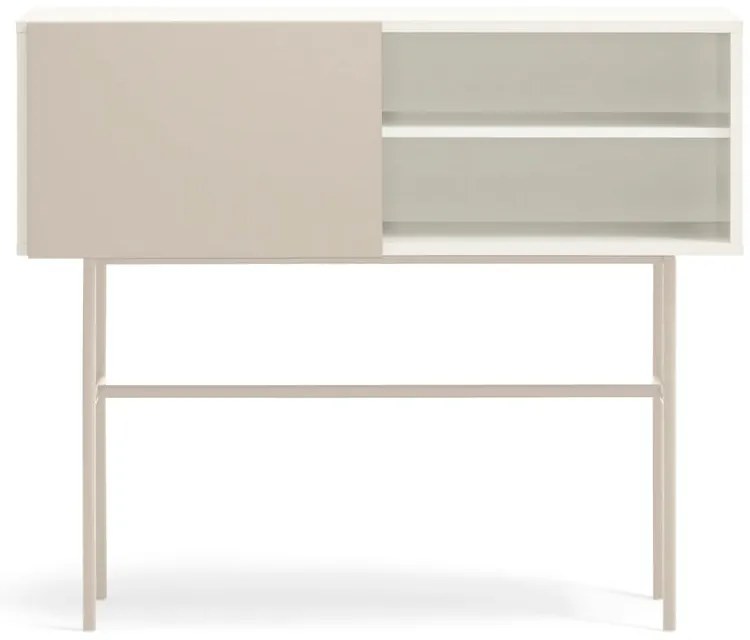 Béžovo-krémový konzolový stolík 35x110 cm Nube – Teulat