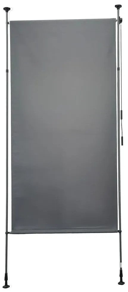 Sivá kovová/látková balkónová zástena 120x225 cm – Garden Pleasure