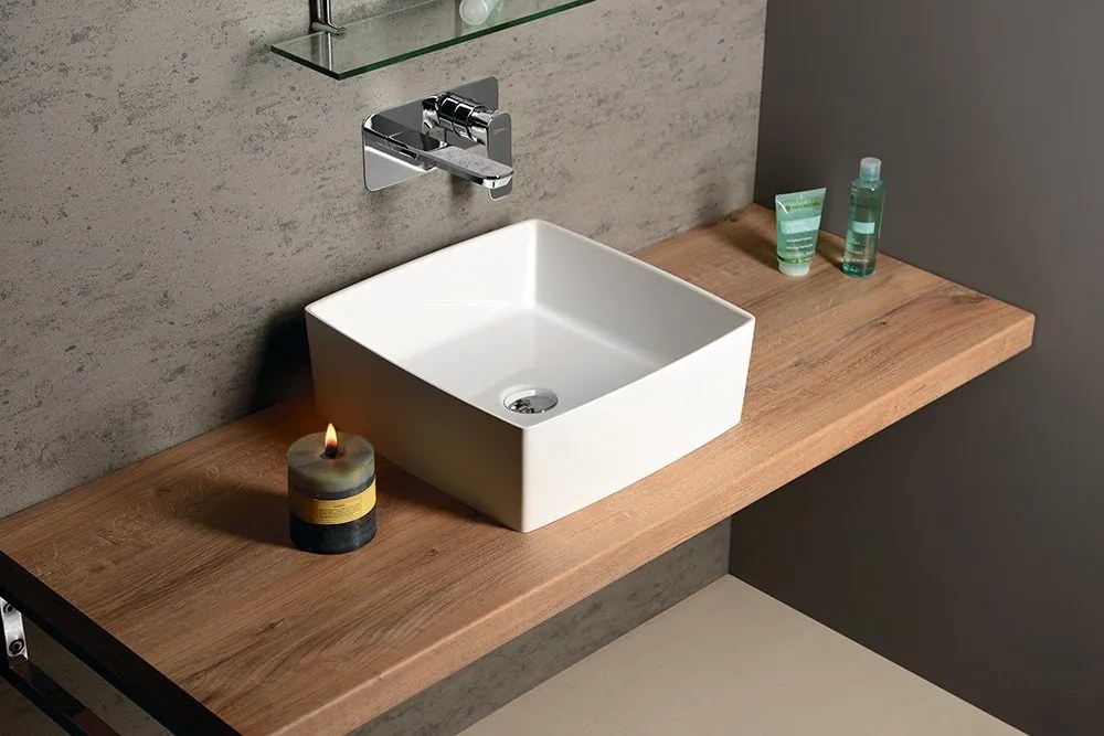 Sapho Sapho, AVICE doska pod umývadlo 90x50cm, hrúbka 5cm, dub Rover, AV094