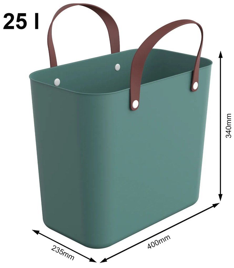 Nákupná taška, kabelka, plastová MULTIBAG, zelená, 25 l
