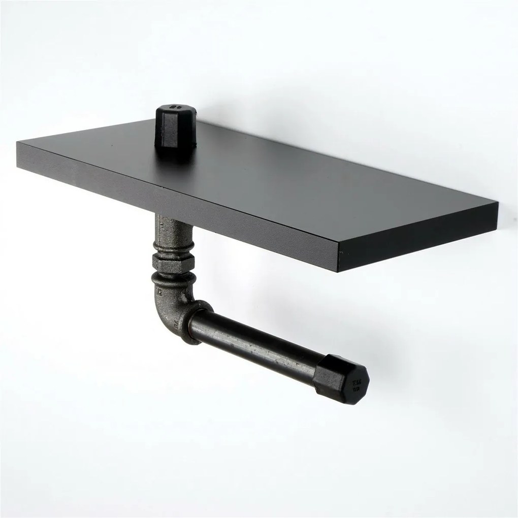 Držiak toaletného papiera Boruraf 239, čierna/strieborná