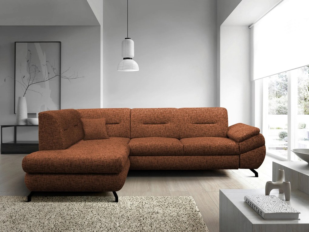 XXXLutz ROHOVÁ SEDAČKA, textil, hrdzavá MID.YOU - Sedačky - 001574006913