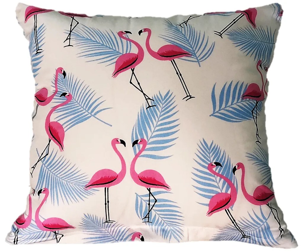 INTERMEDIC SK Obliečka na vankúš Plameniak tyrkys 40x40cm