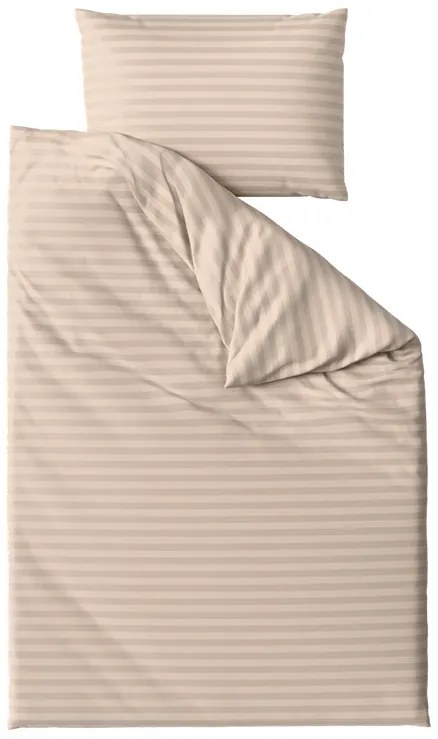Hotelové obliečky z mikrovlákna JASMINE béžové - prúžok 2 cm Rozmer obliečky: 70 x 90 cm | 140 x 220 cm
