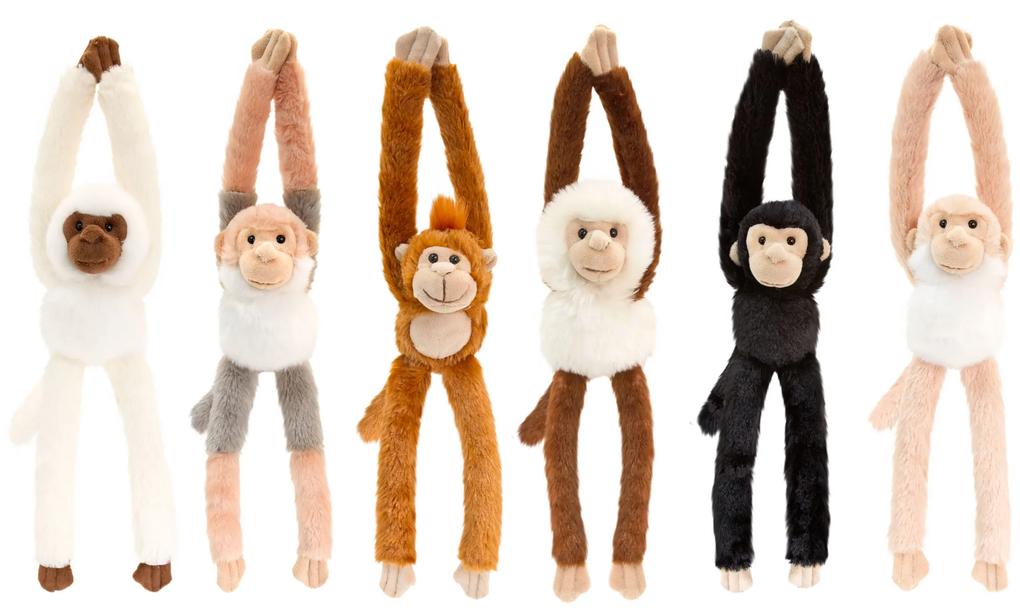 Keel Toys Interaktívna opica Farba: biela, hnedá, šedá, krémová